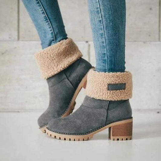 Senioren Chunky Heel Winterstiefel-DE