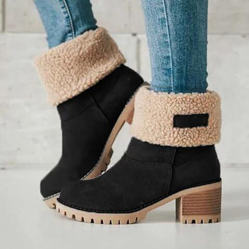 Senioren Chunky Heel Winterstiefel-DE