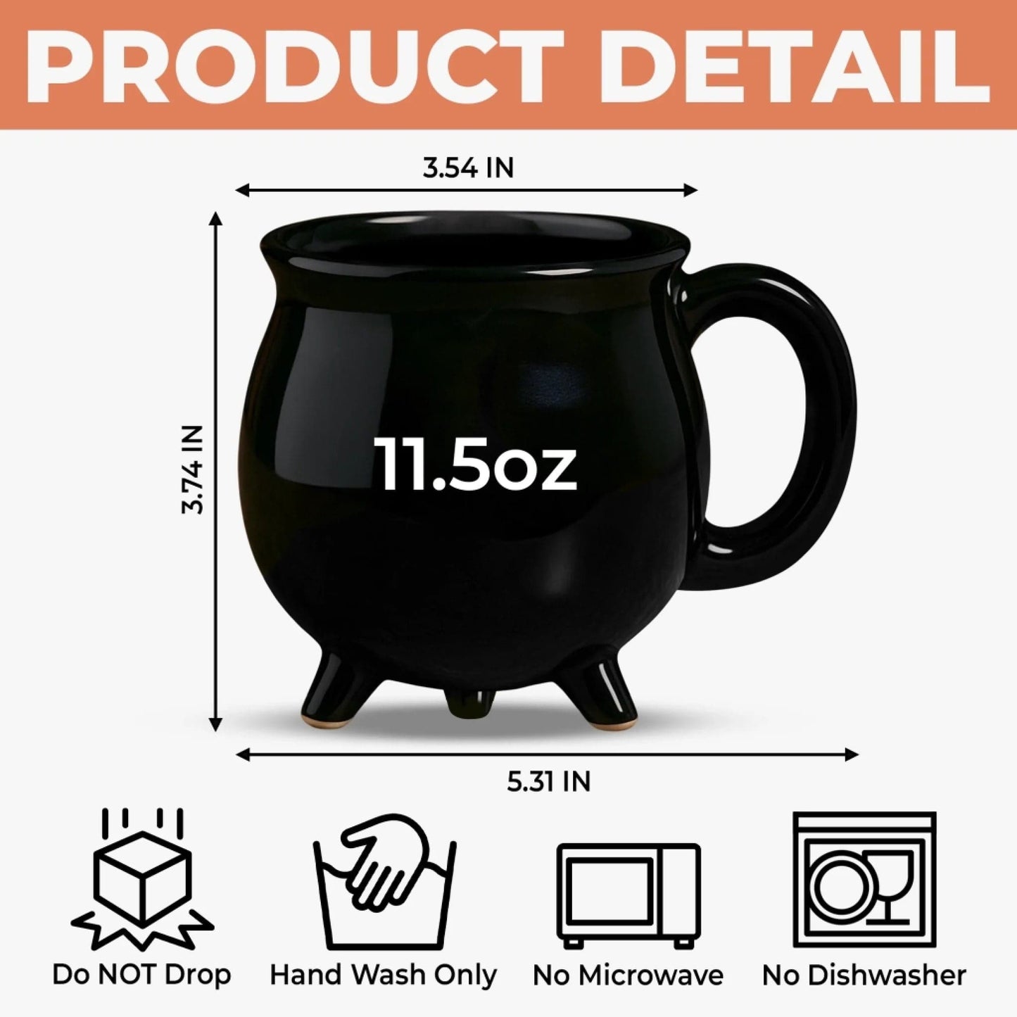 🔥49% OFF - 🎃Ceramic Witch Cauldron Coffee Mug