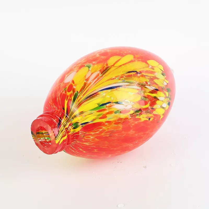 Hummingbird Feeder Hand Blown Glass - 25 Ounces